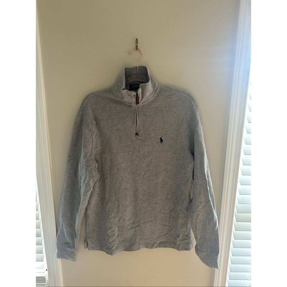 Polo Ralph Lauren Gray Cotton 1/4 Zip Men's M